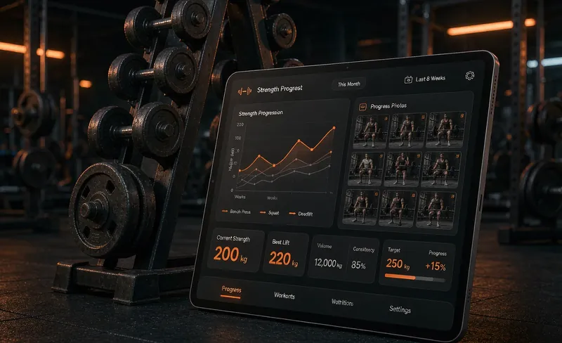 ClientFlow progress report on tablet