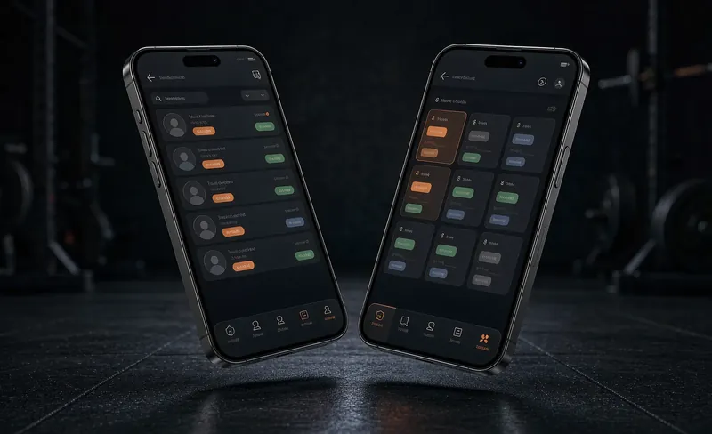 ClientFlow mobile app screens